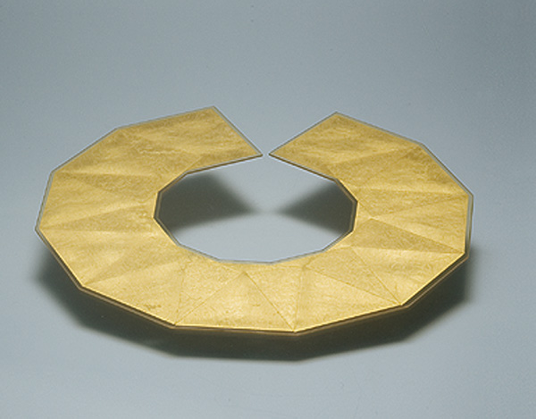 Gold Leaf Necklace/ Bladgoud collier (143)